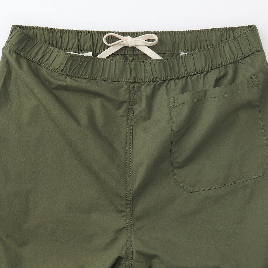 M's Washed broadcloth shorts Light greyXS