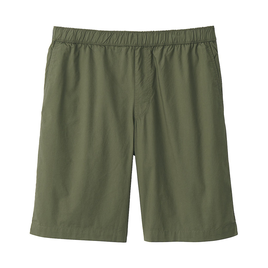 M's Washed broadcloth shorts Light greyXS