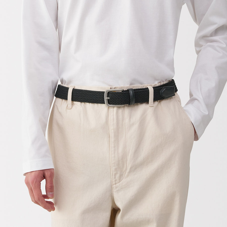 Adjustable stretch custom positioning belt Black