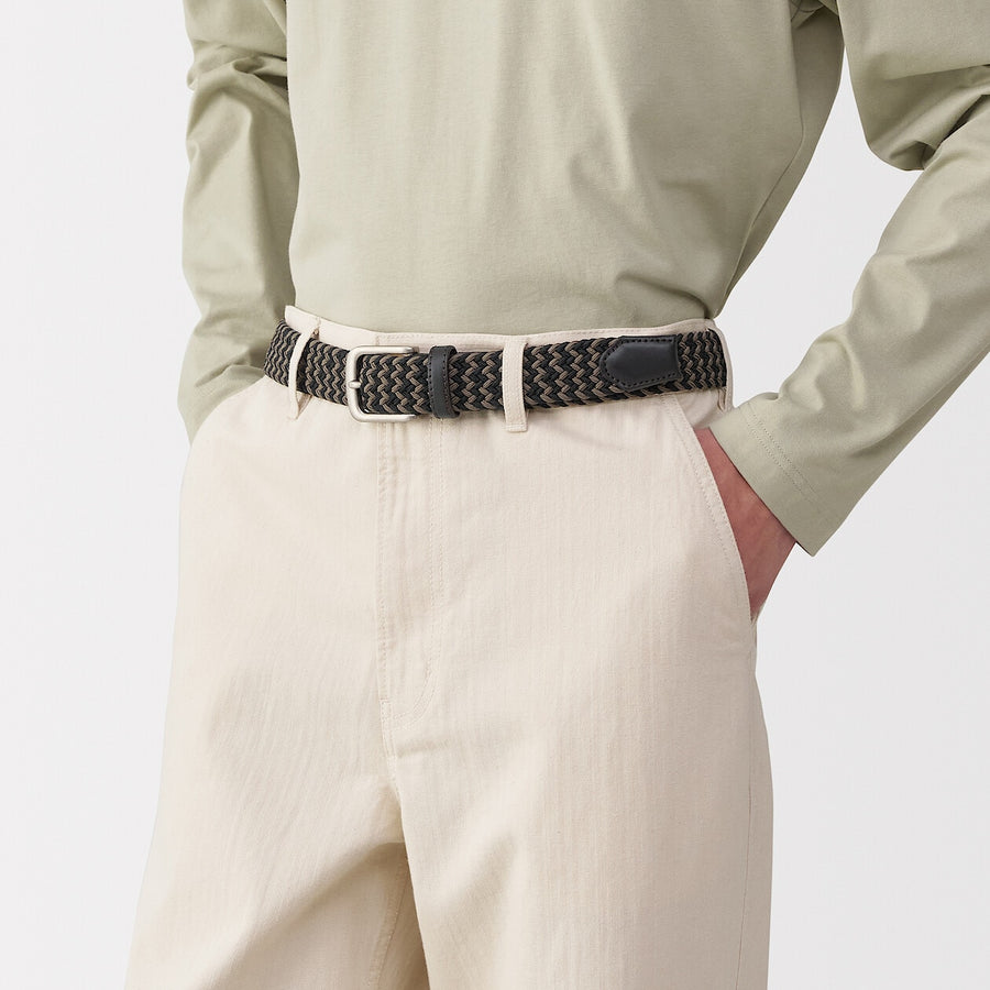 Adjustable stretch custom positioning belt Black