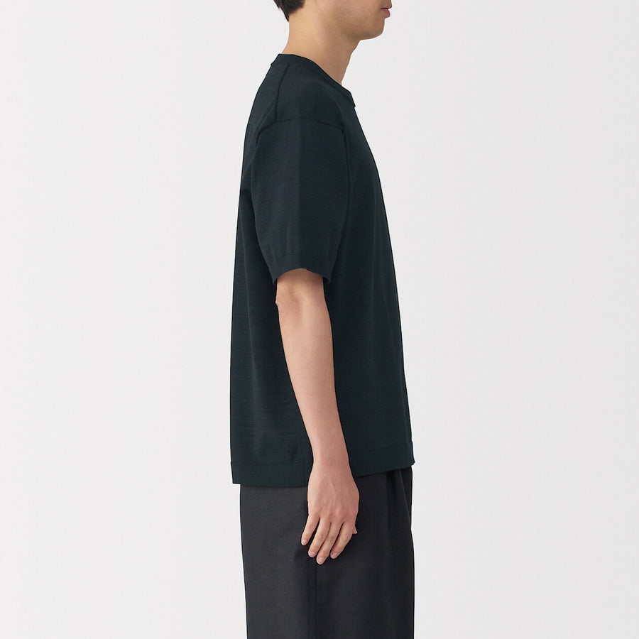 M's Quick dry crew neck S/S knitted T-ShirtWhiteXS