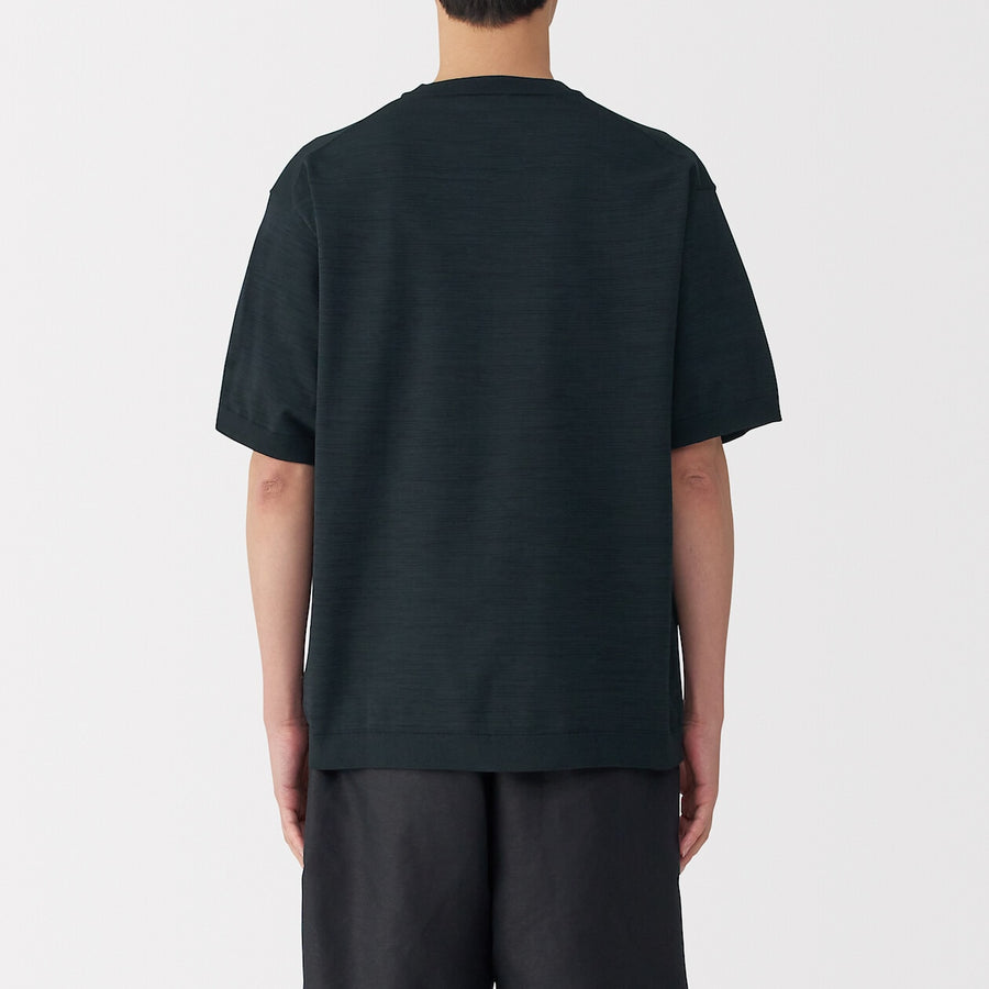 M's Quick dry crew neck S/S knitted T-ShirtWhiteXS