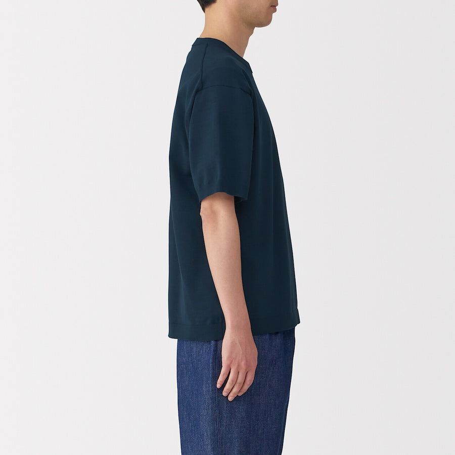 M's Quick dry crew neck S/S knitted T-ShirtWhiteXS