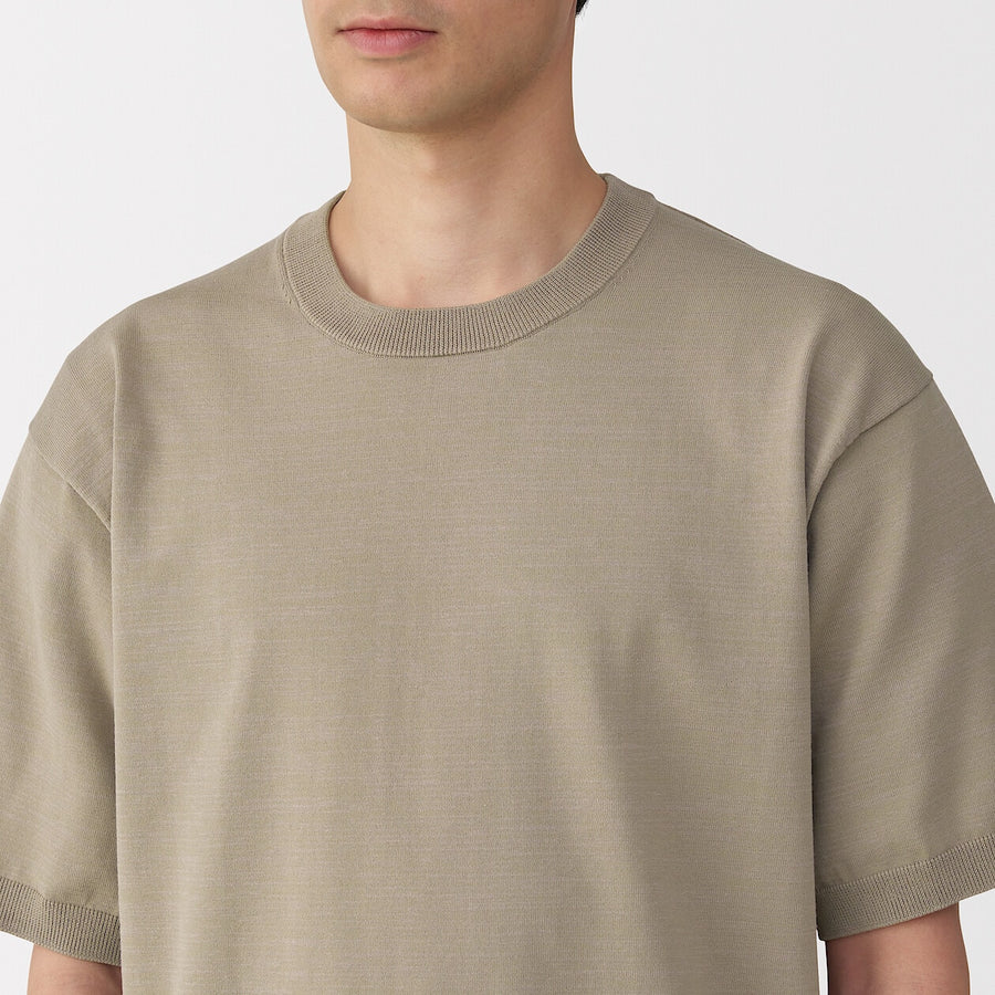 M's Quick dry crew neck S/S knitted T-ShirtWhiteXS