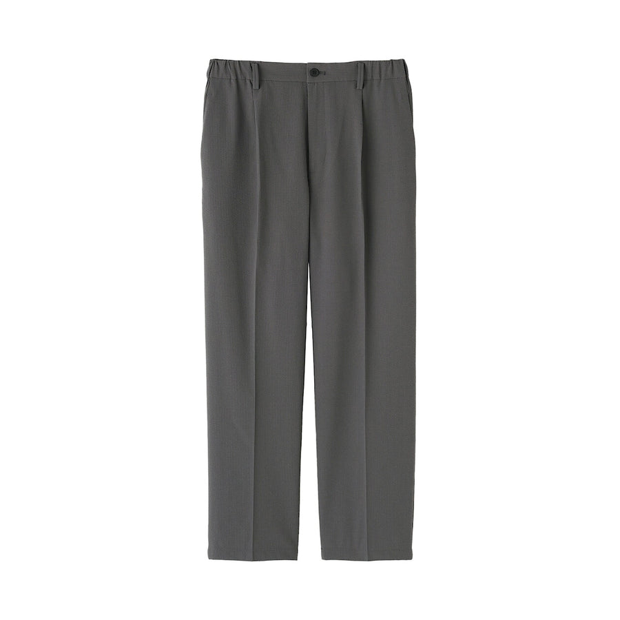 W's Breathable seersucker tapered pants Dark greyXS