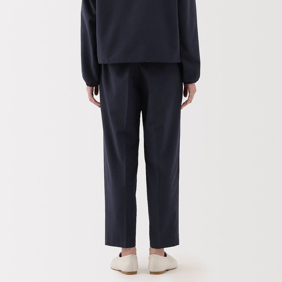 W's Breathable seersucker tapered pants Dark greyXS