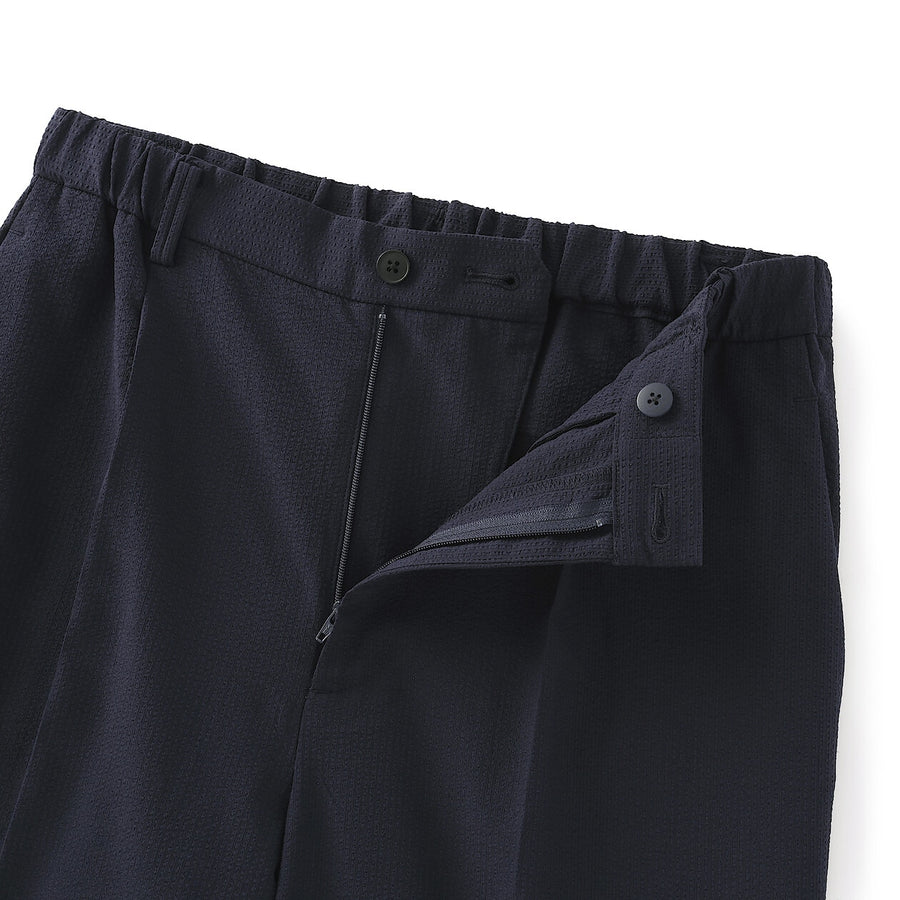W's Breathable seersucker tapered pants Dark greyXS