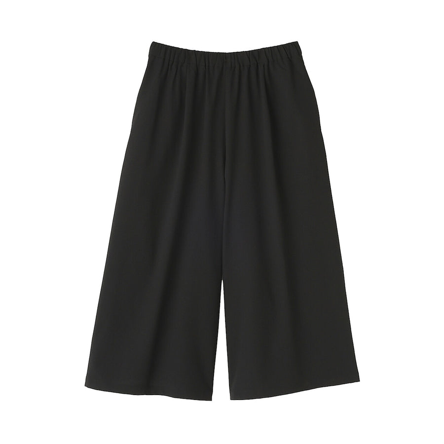 W's Breathable seersucker Easy cropped pants Dark greyXS