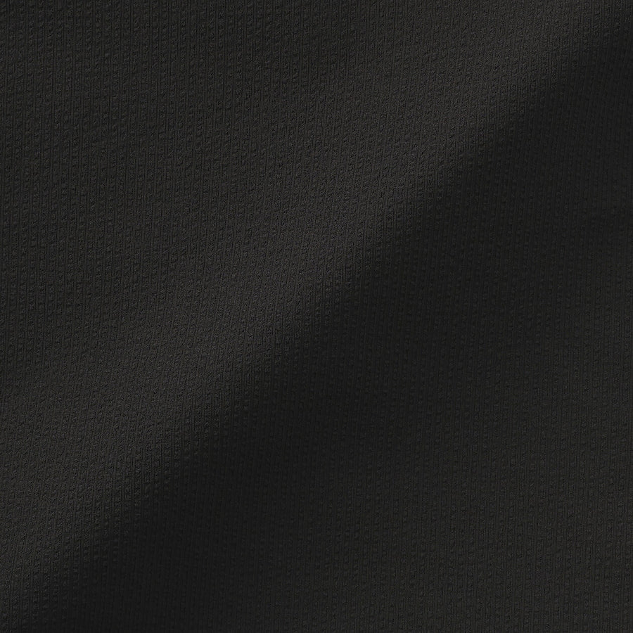 W's Breathable seersucker Easy cropped pants Dark greyXS