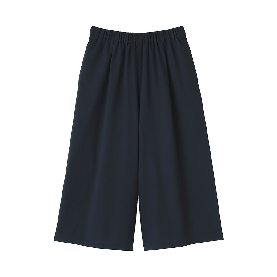 W's Breathable seersucker Easy cropped pants Dark greyXS