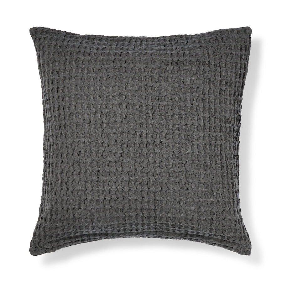 WASHED COTTON WAFFLE WEAVE CUSHION COVER