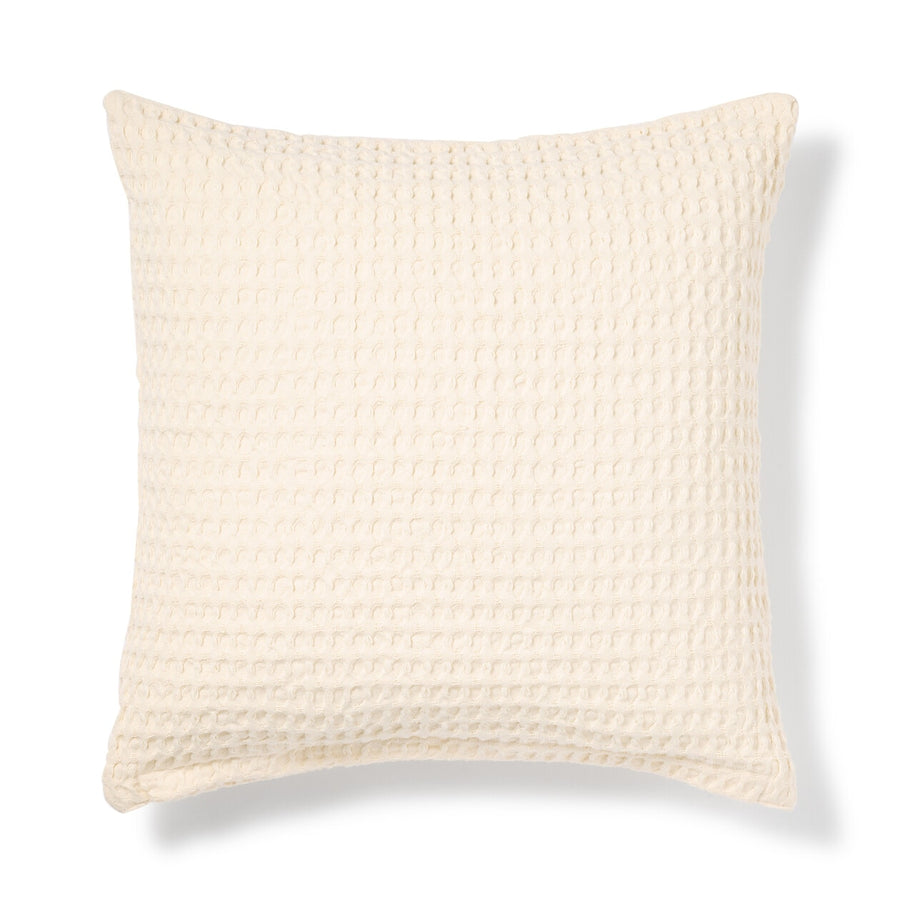 WASHED COTTON WAFFLE WEAVE CUSHION COVER