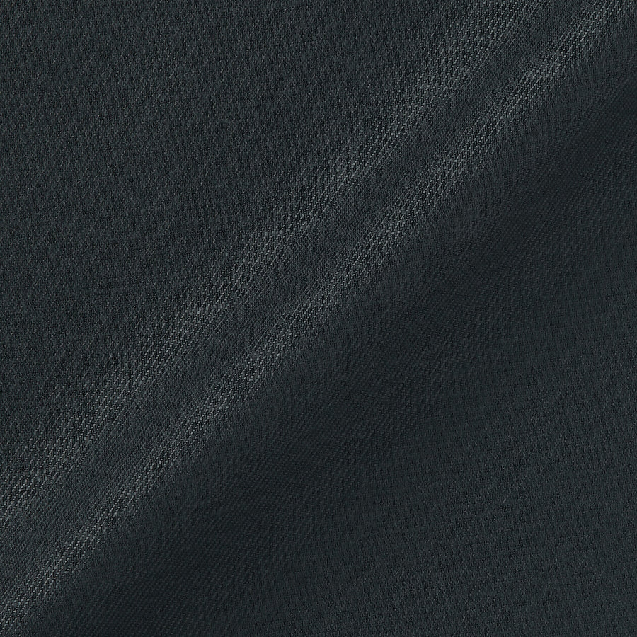 M's Hemp blend twill darted straight pants BlackXS
