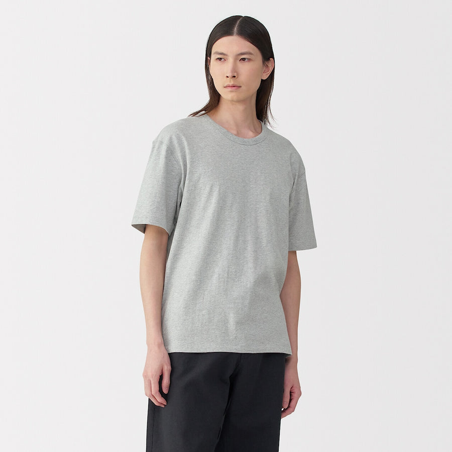 M's knitted by traditional method crewneck SS T-shirtWhiteS