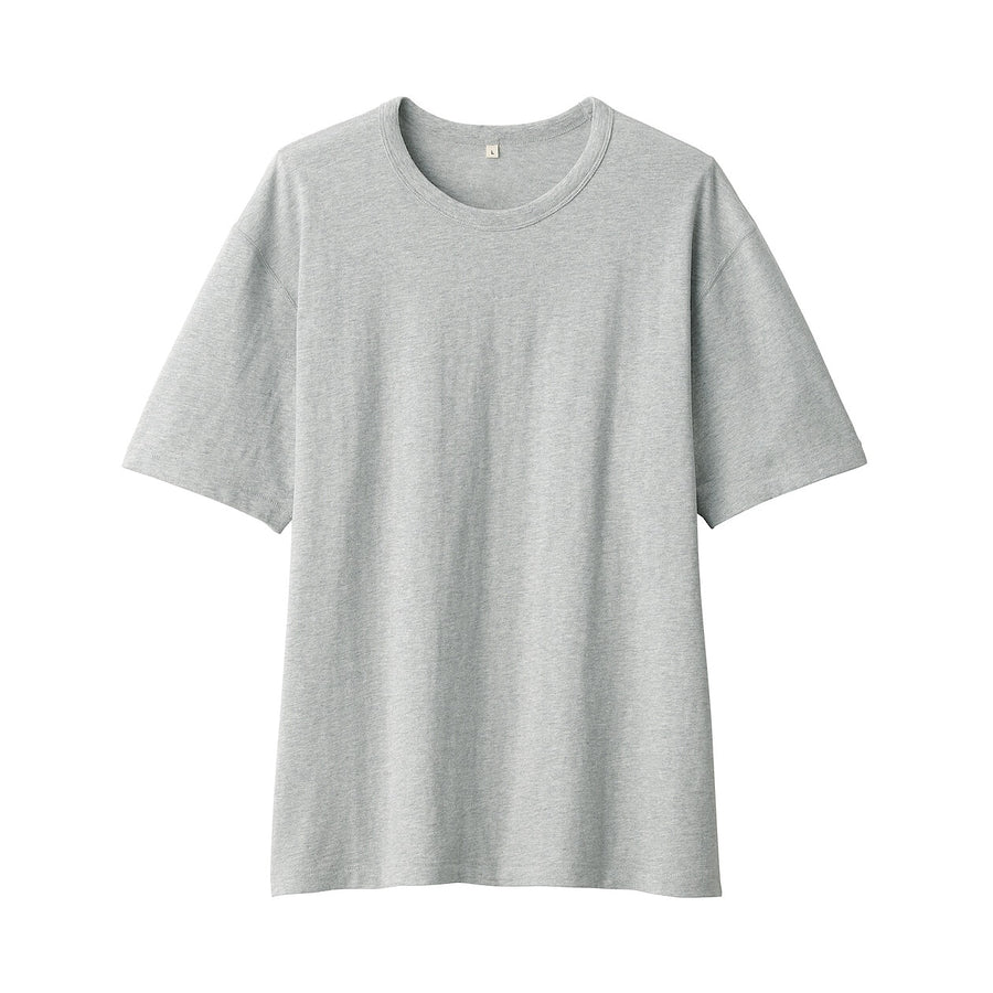 M's knitted by traditional method crewneck SS T-shirtWhiteS