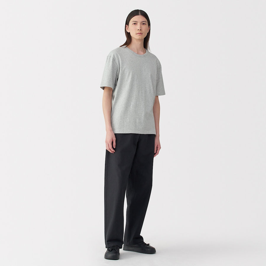 M's knitted by traditional method crewneck SS T-shirtWhiteS