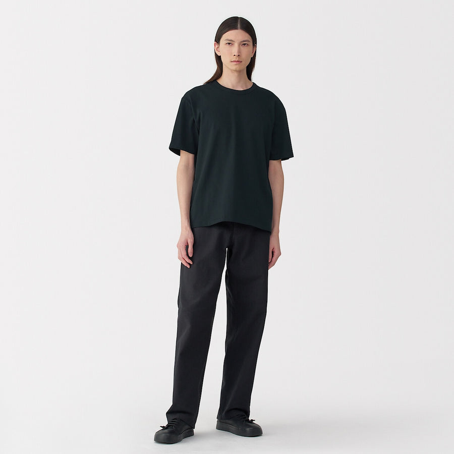 M's knitted by traditional method crewneck SS T-shirtWhiteS