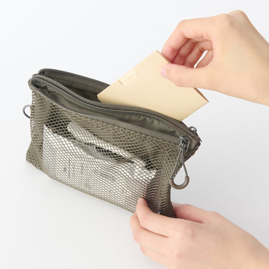 Compact Two-Zipper Travel Pouch