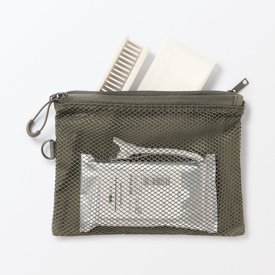 Compact Two-Zipper Travel Pouch