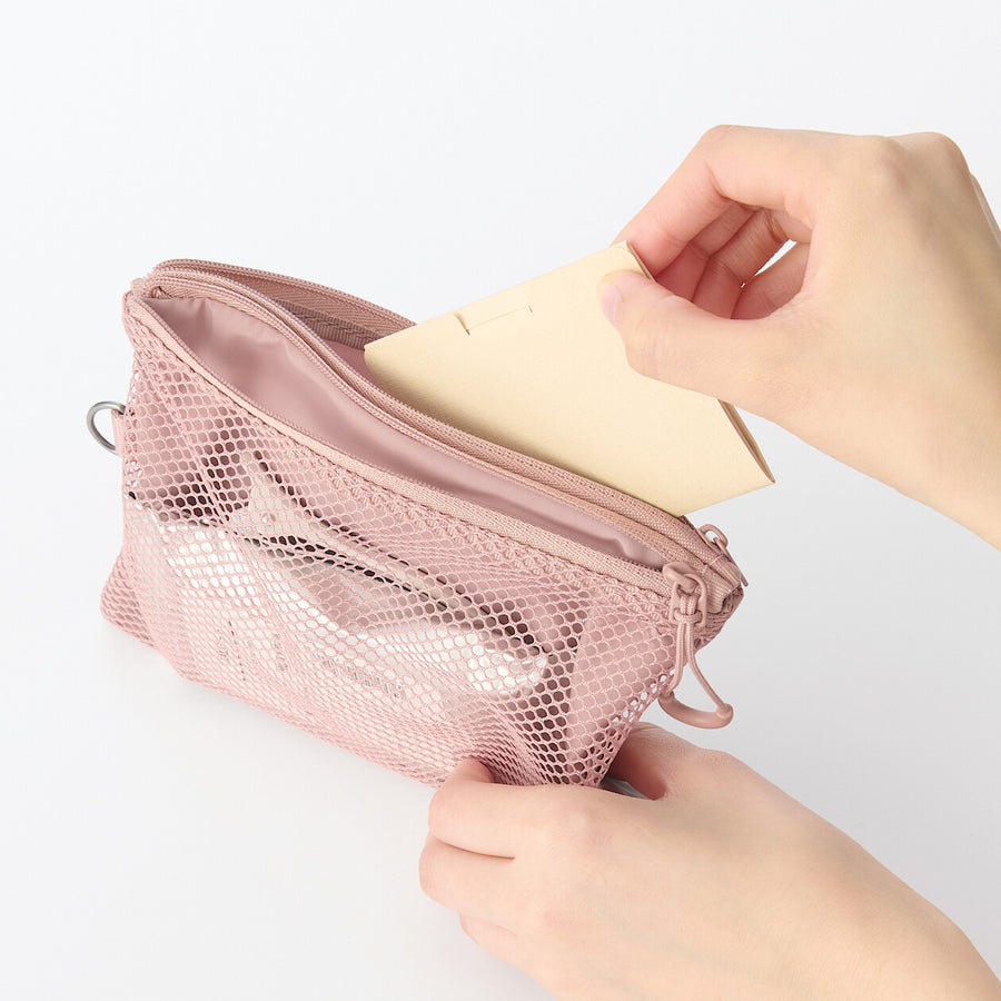 Compact Two-Zipper Travel Pouch
