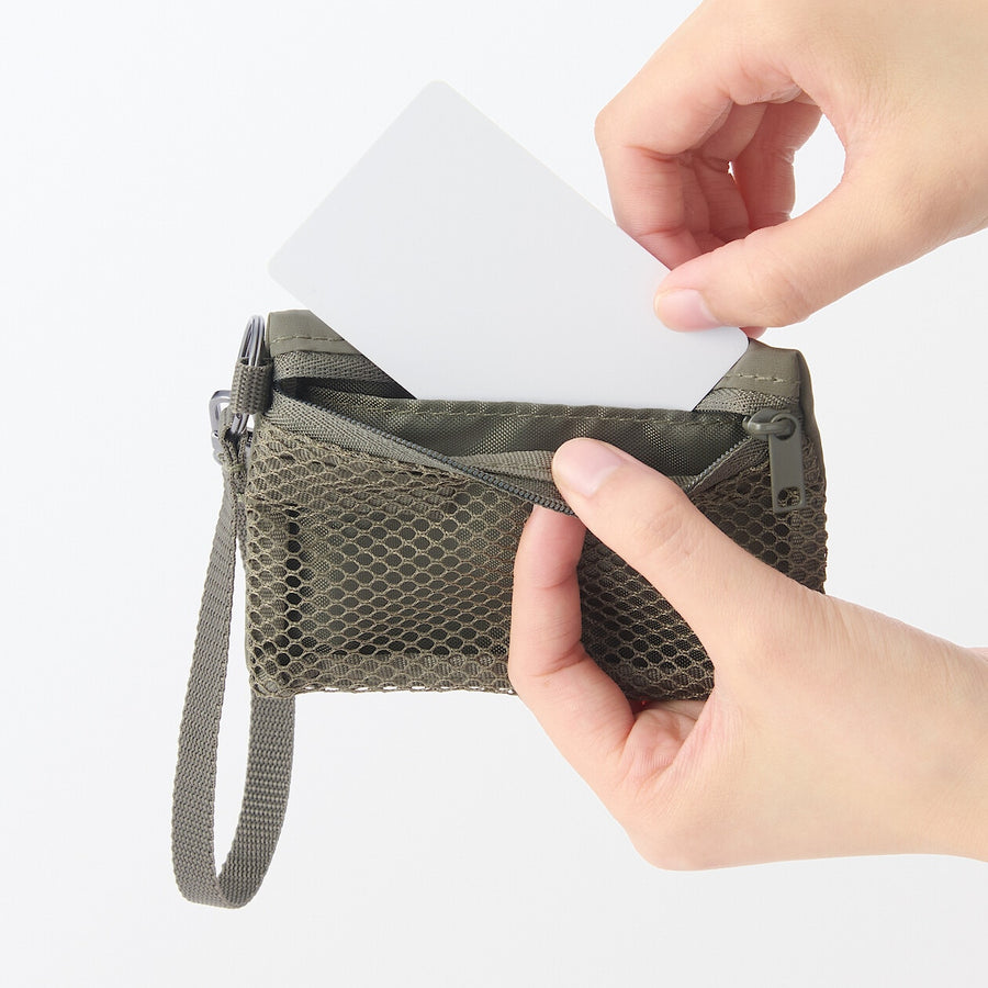 Mesh Card Holder with Strap