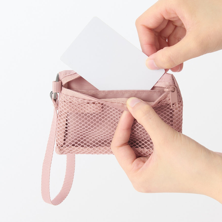 Mesh Card Holder with Strap