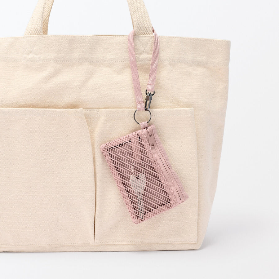 Mesh Card Holder with Strap