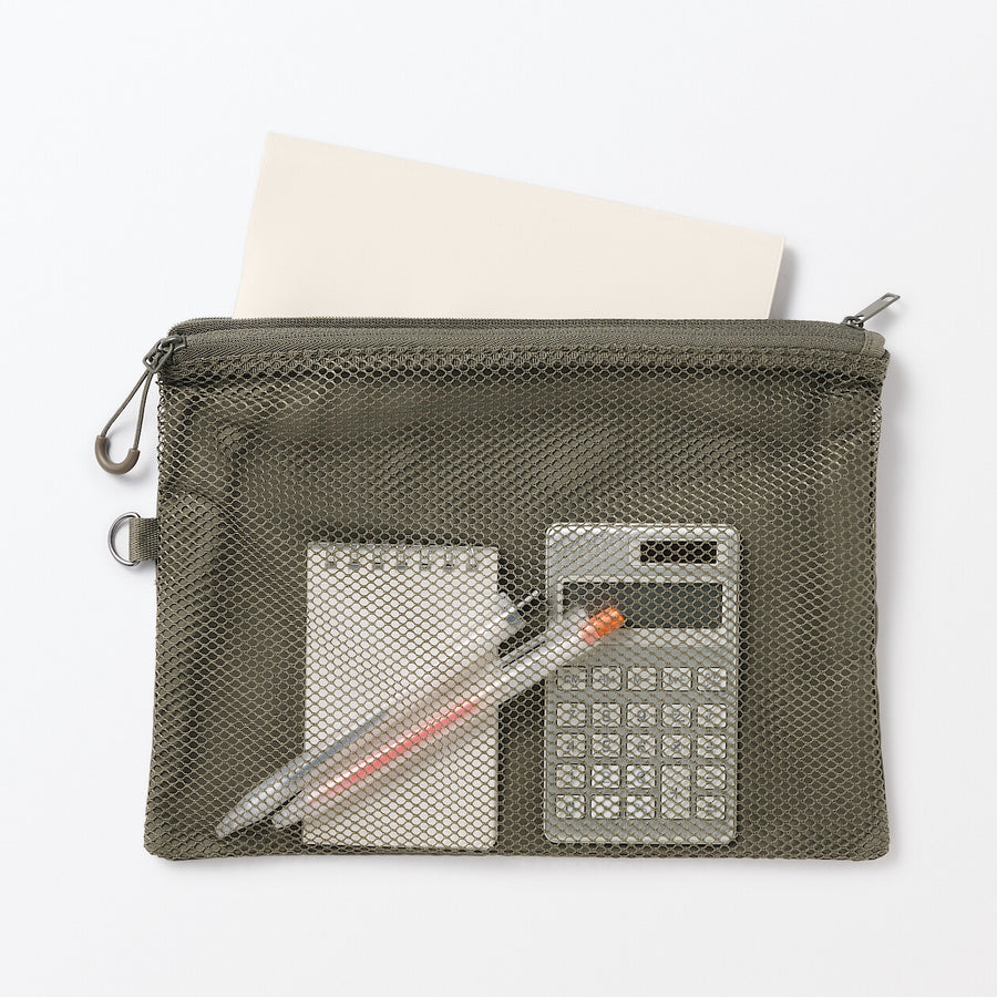 Compact Two-Zipper Travel Pouch