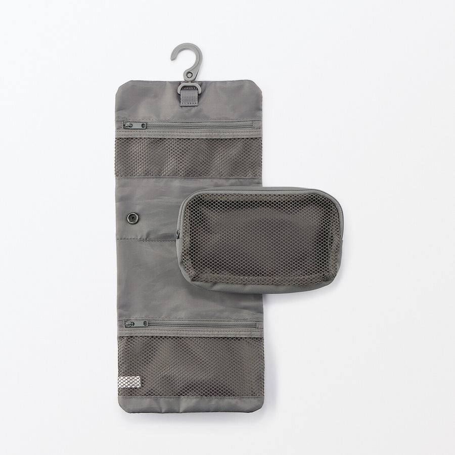 Polyester Hanging Toiletry Case with Pouch - Small