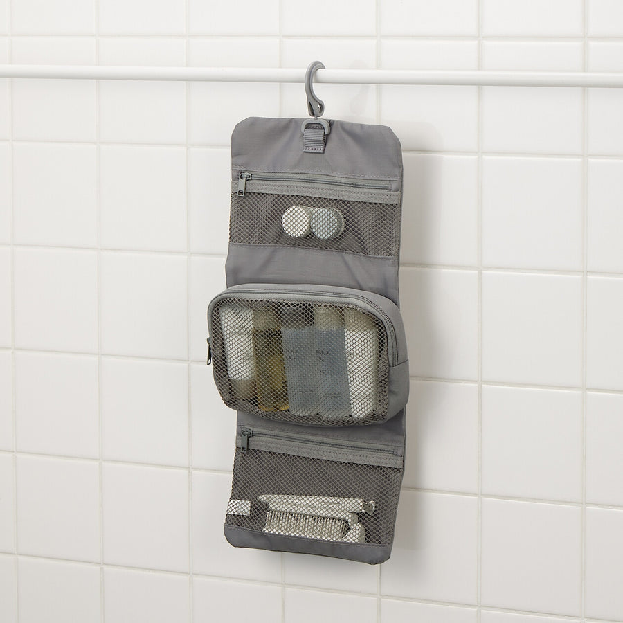Polyester Hanging Toiletry Case with Pouch - Small