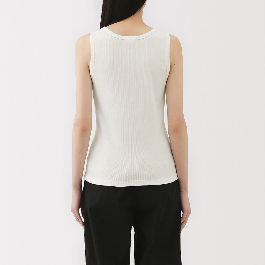 W's Stretch ribbed tank top Off WhiteXS