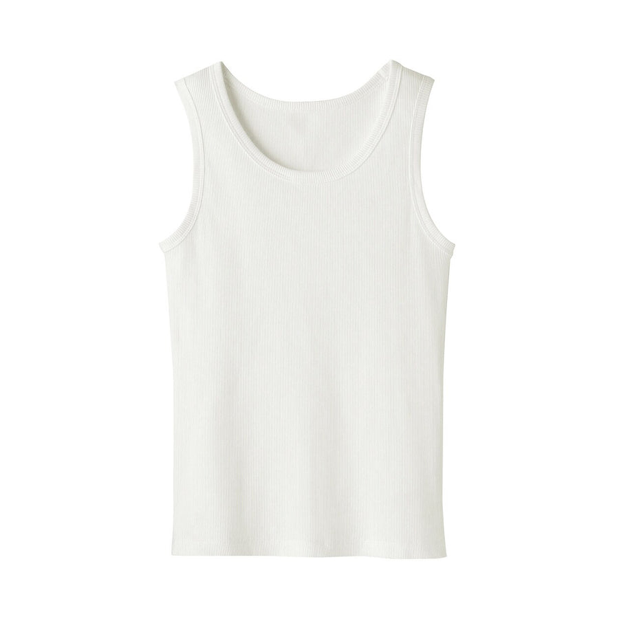 W's Stretch ribbed tank top Off WhiteXS
