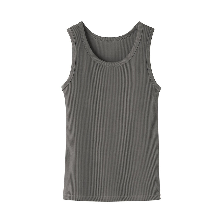 W's Stretch ribbed tank top Off WhiteXS