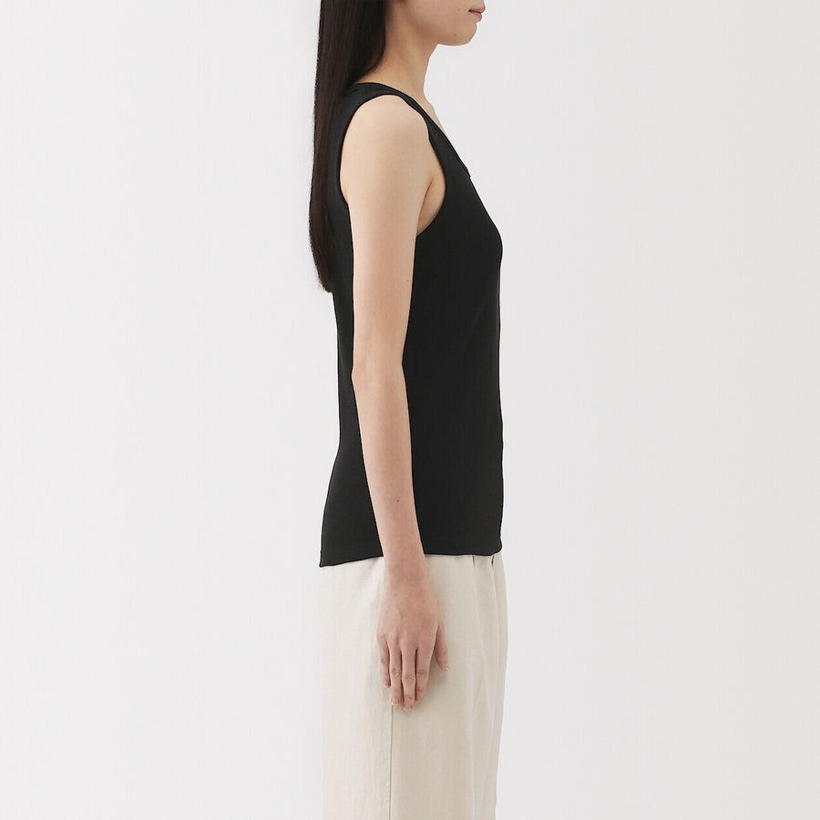 W's Stretch ribbed tank top Off WhiteXS