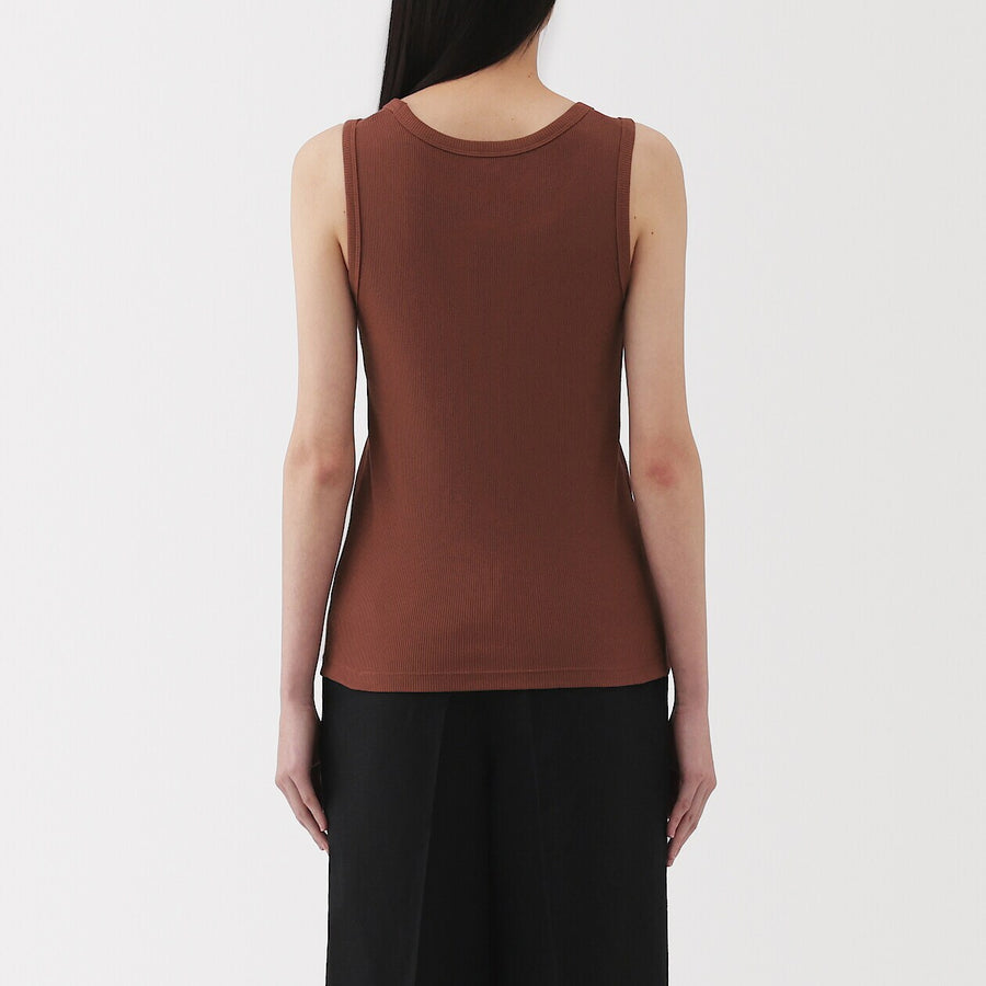 W's Stretch ribbed tank top Off WhiteXS