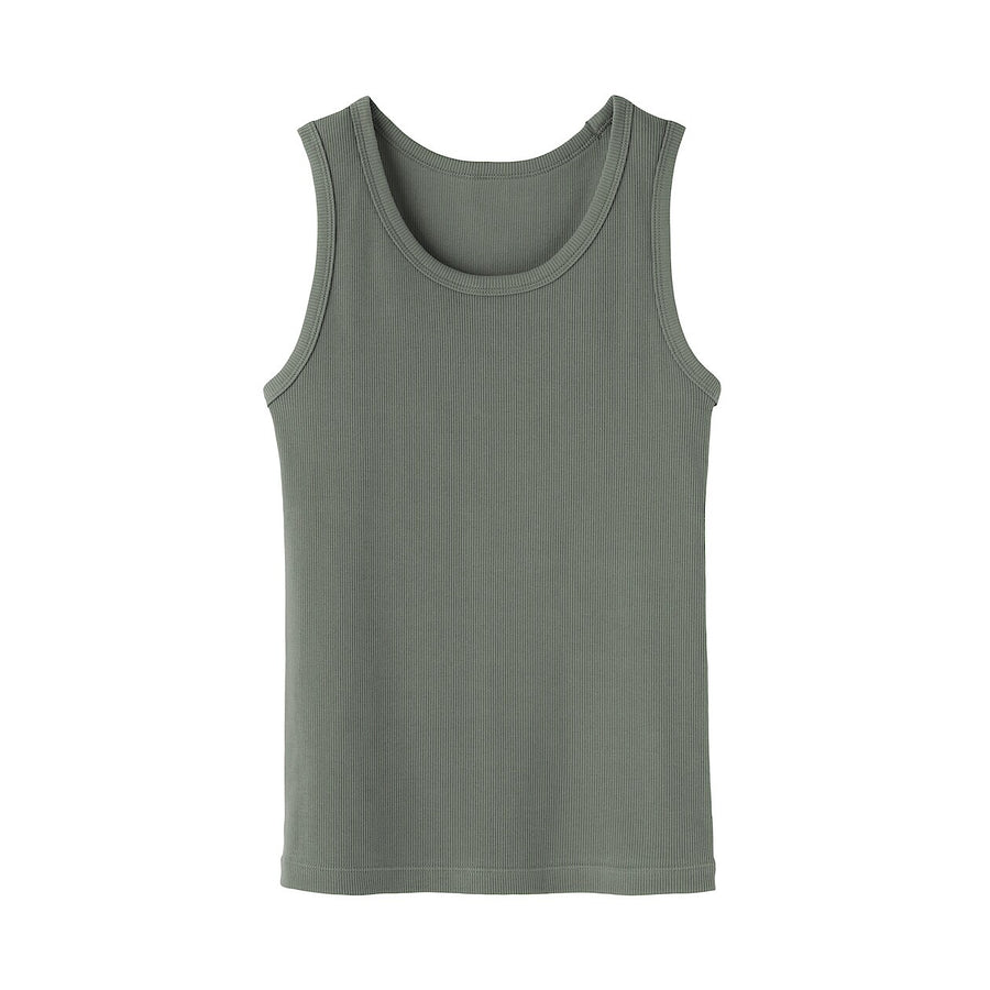 W's Stretch ribbed tank top Off WhiteXS