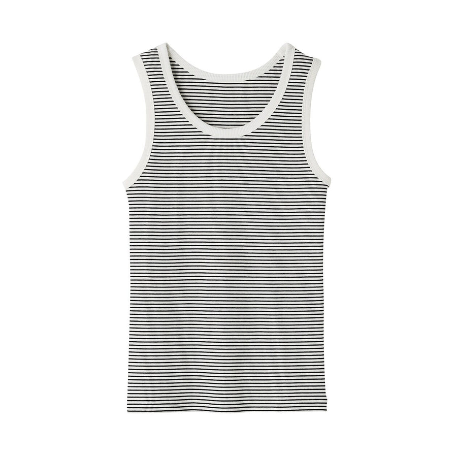 W's Stretch ribbed tank top Off WhiteXS