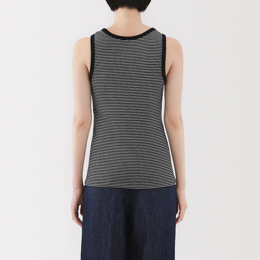 W's Stretch ribbed tank top Off WhiteXS