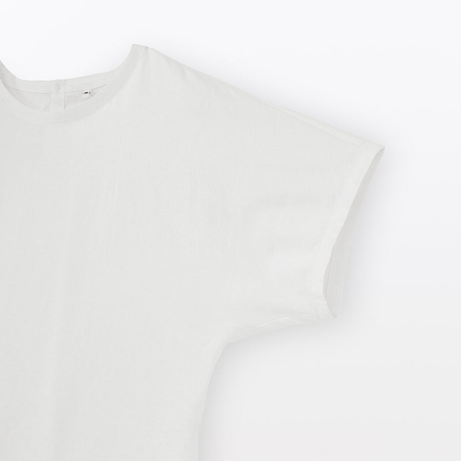 W's Hemp cotton S/S blouse WhiteXS