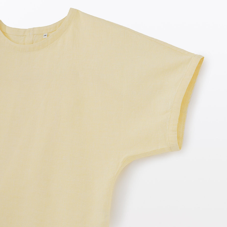 W's Hemp cotton S/S blouse WhiteXS