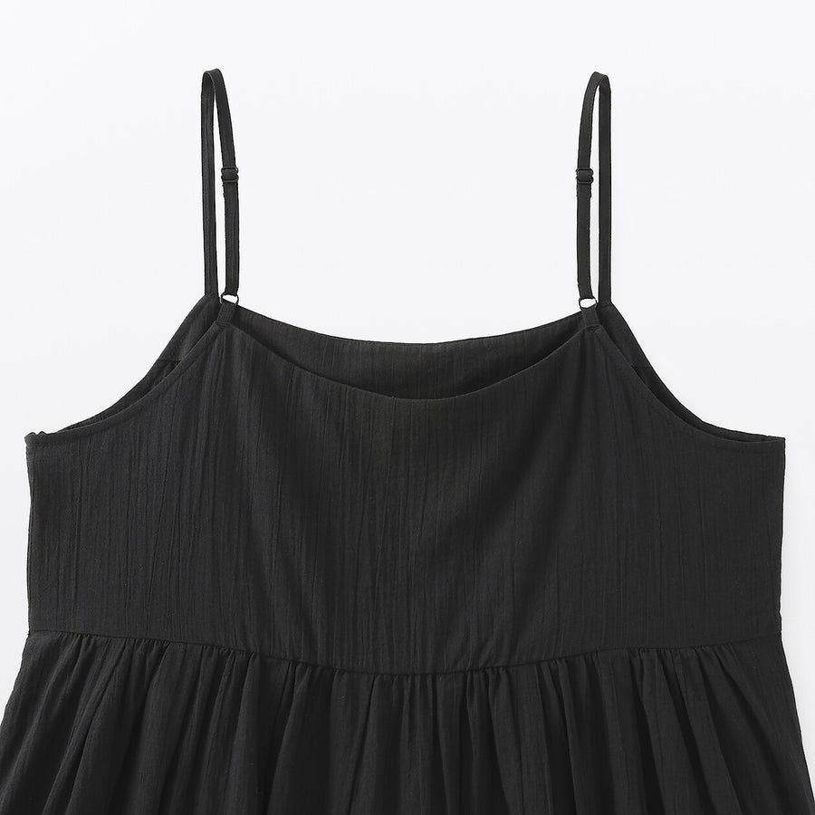 W's High twisted veilCamisole dress BlackXS