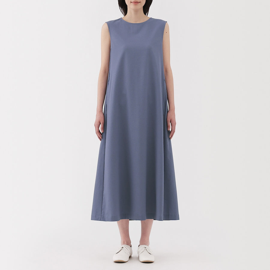 W's Breathable seersucker Sleevless dress BlackXS