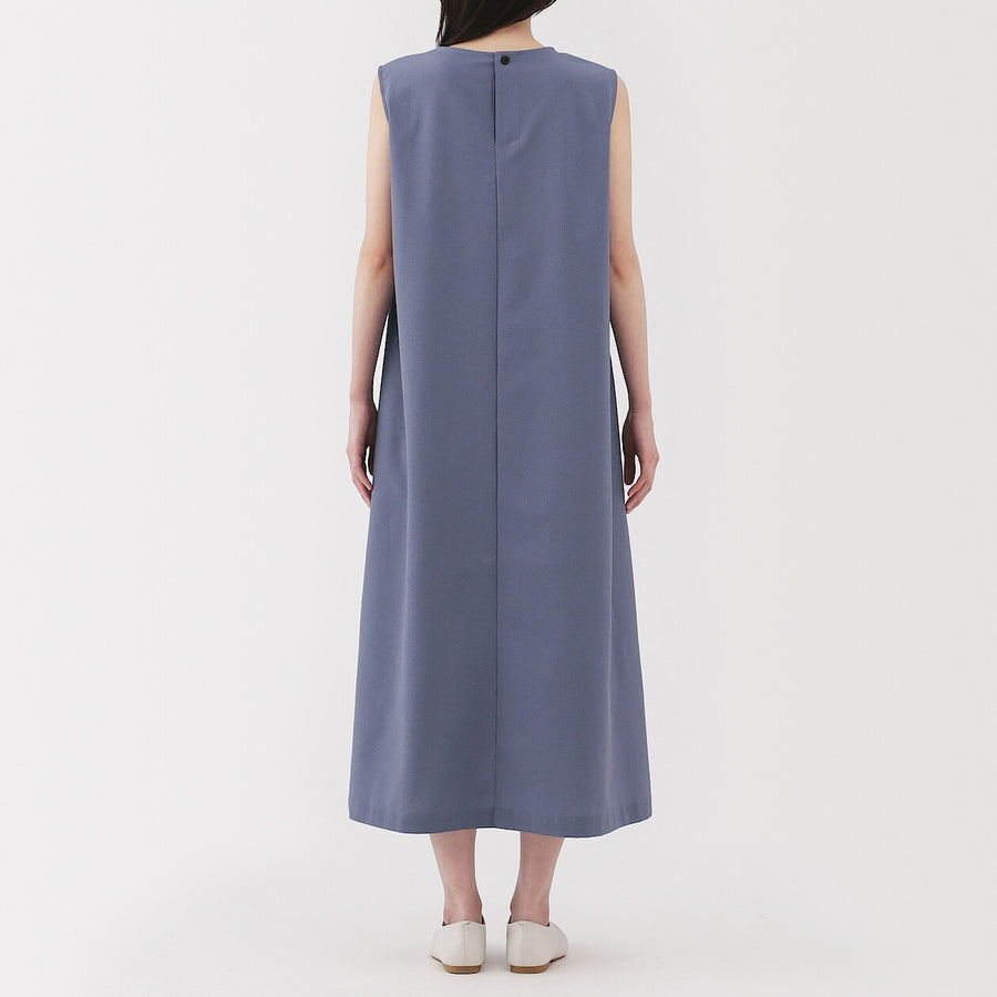 W's Breathable seersucker Sleevless dress BlackXS