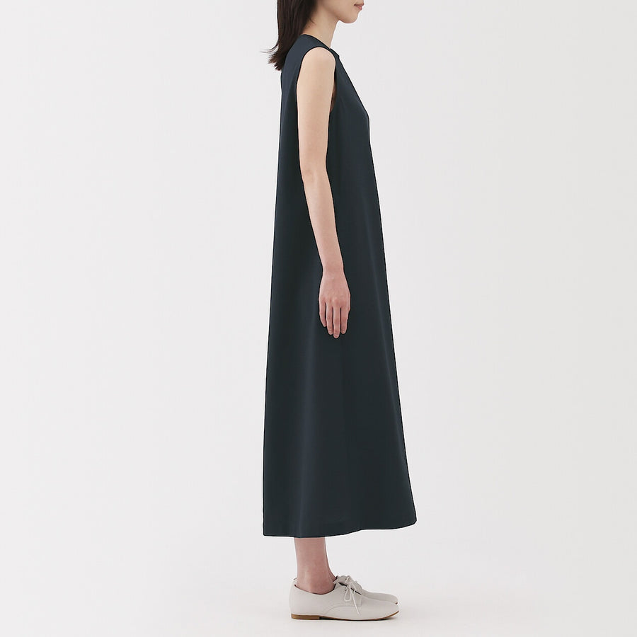 W's Breathable seersucker Sleevless dress BlackXS