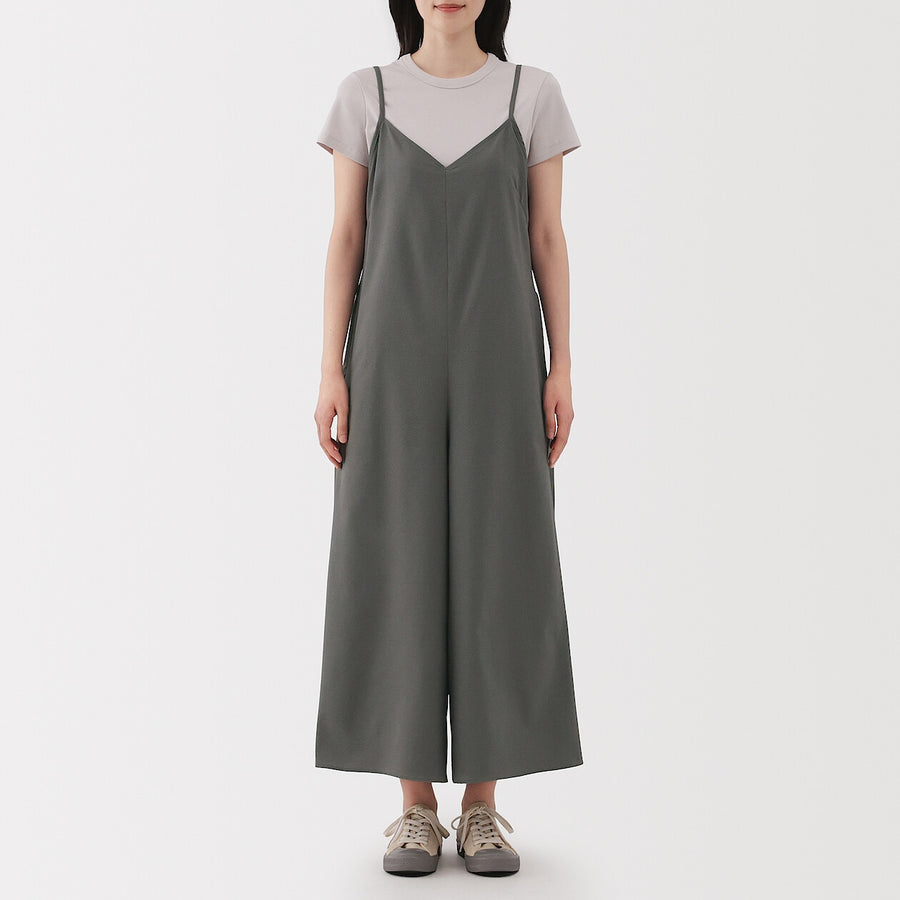 W's Breathable seersucker Salopette Dark greyXS