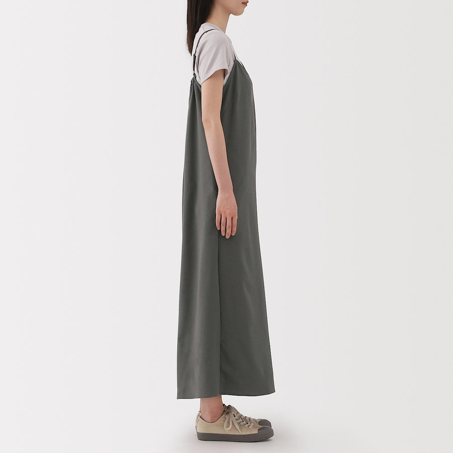 W's Breathable seersucker Salopette Dark greyXS