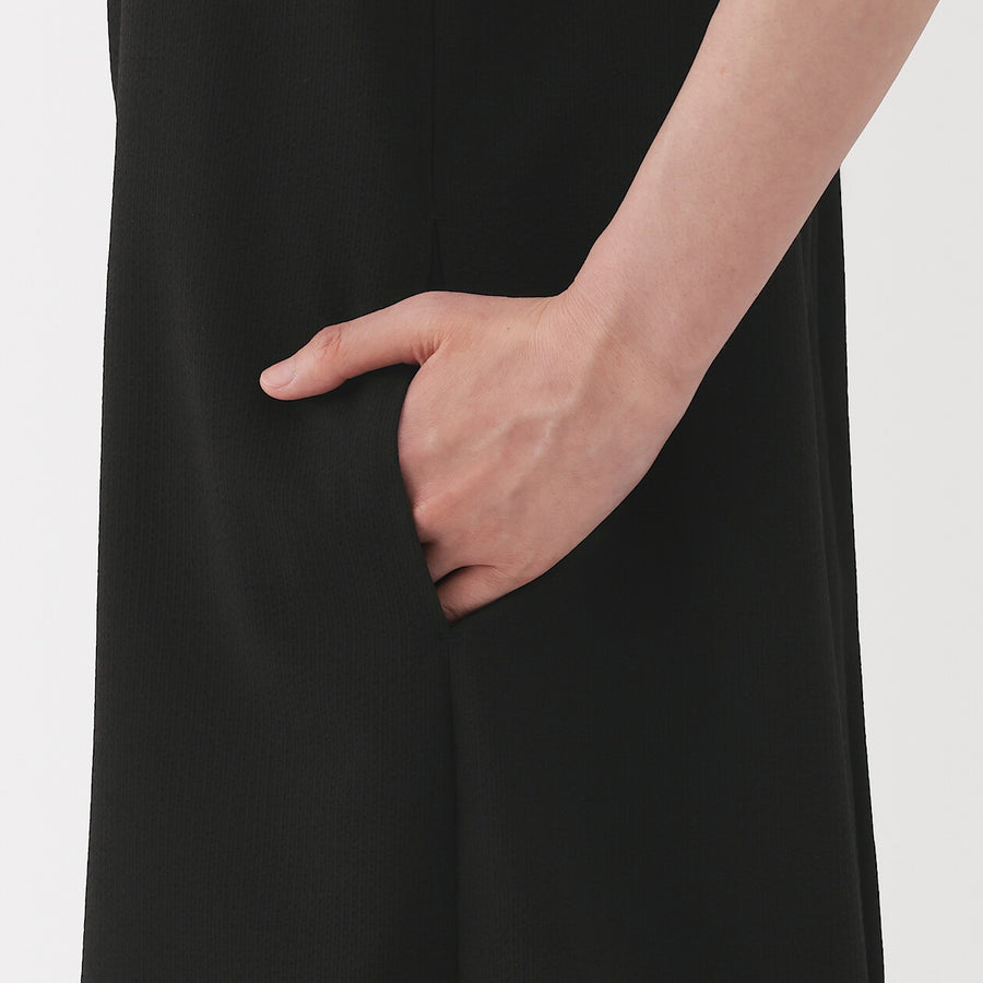 W's Breathable seersucker Salopette Dark greyXS