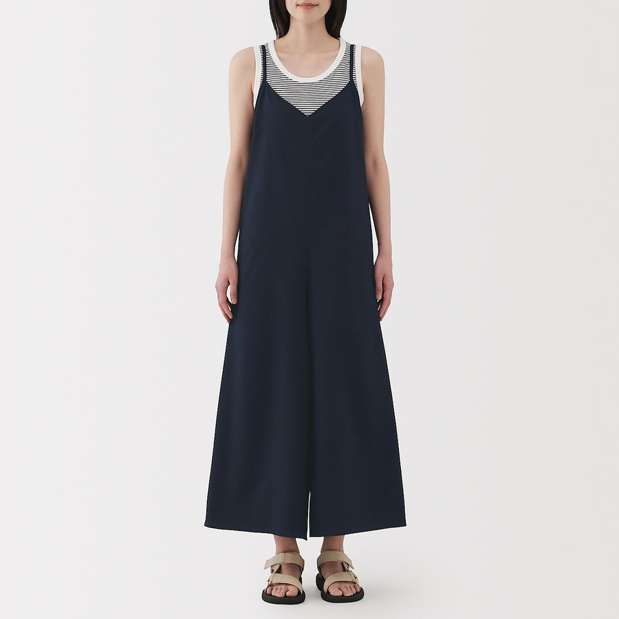 W's Breathable seersucker Salopette Dark greyXS