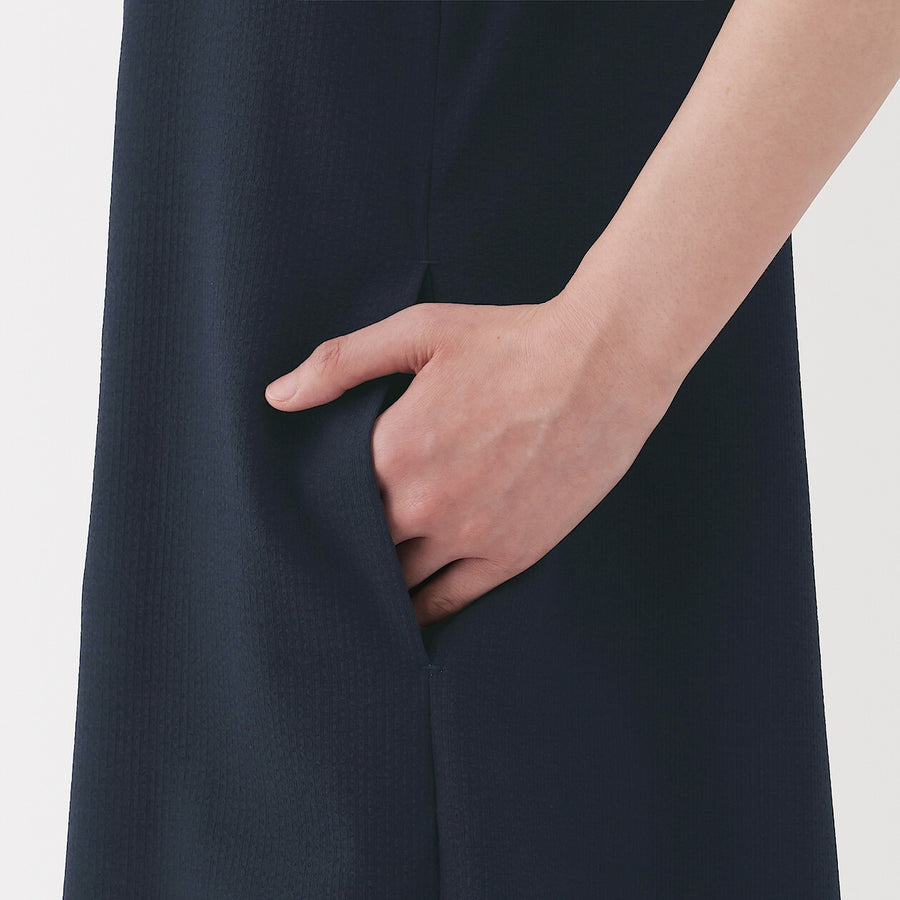 W's Breathable seersucker Salopette Dark greyXS