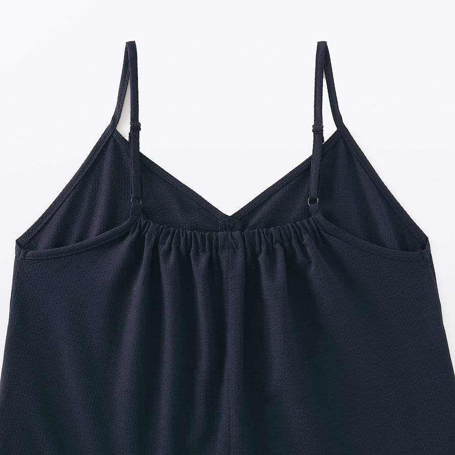 W's Breathable seersucker Salopette Dark greyXS